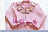 Casaco Crochetado Floral - cod 20