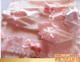 Saída de Maternidade Amarela Rosa claro - Cd20