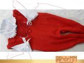 Conjunto Macacão vermelho e Body branco - Cd15
